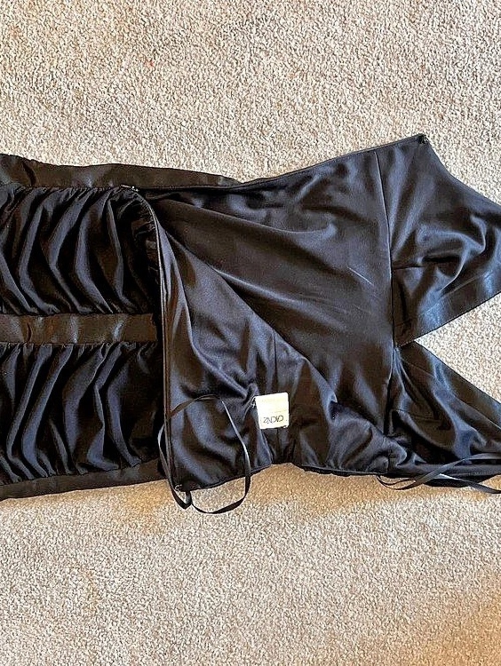 Cache Black Ruched Halter Maxi Dress - Picture 6 of 7